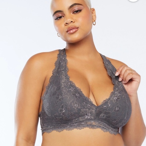 floral lace racerback bralette